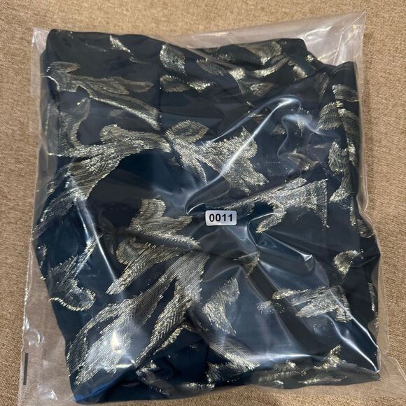 BCBGMAXAZRIA Asymmetric Faux Wrap Dress in Fern Combo 4 - Picture 13 of 13